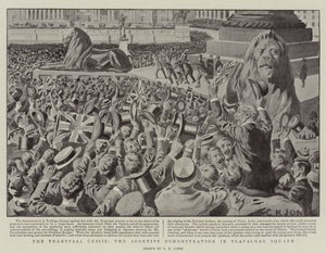 Transvaalkrisen, den misslyckade demonstrationen på Trafalgar Square